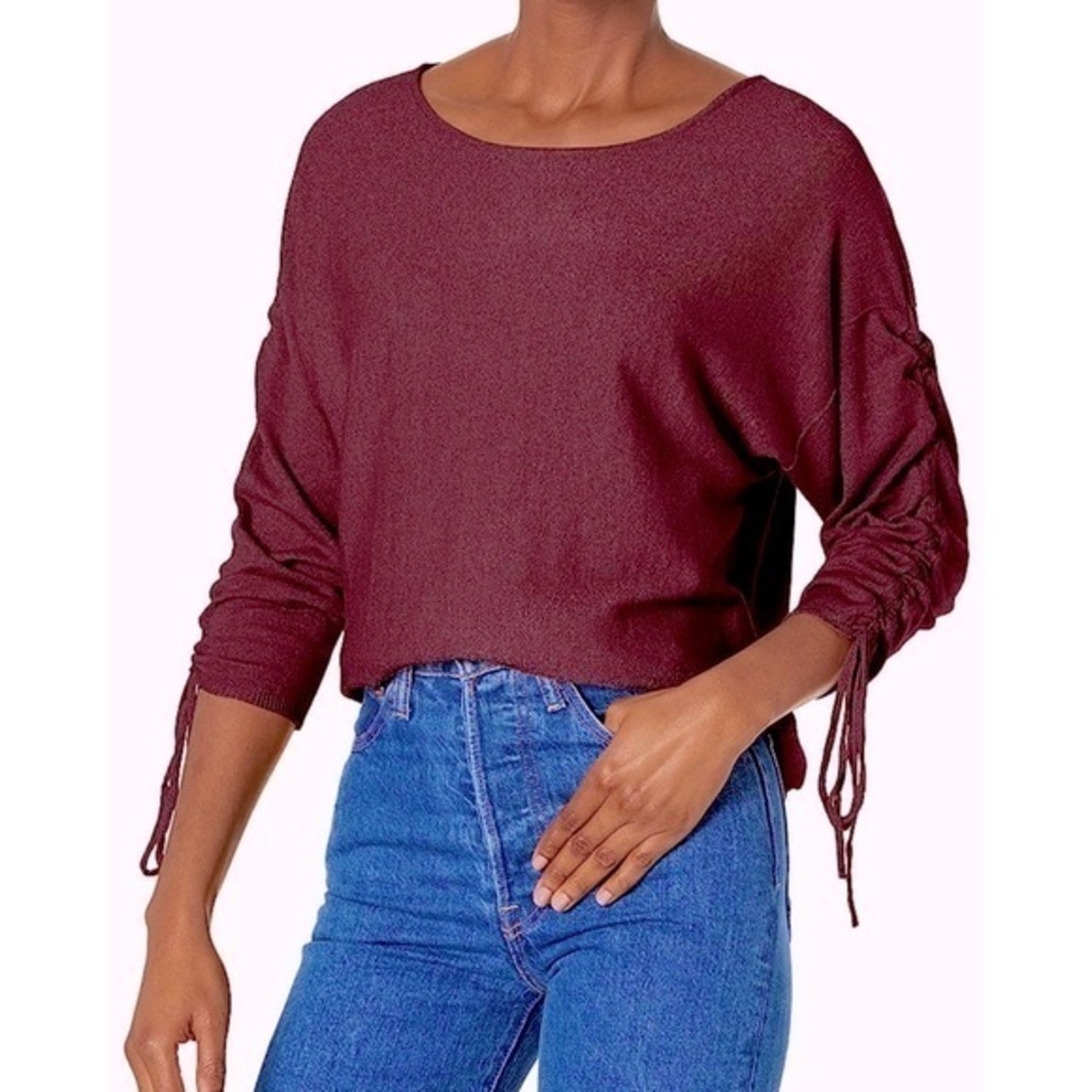 ๐ Max Studio Burgundy Sweater. L. NWT๐ฅ๐ฅ - Picture 1 of 3